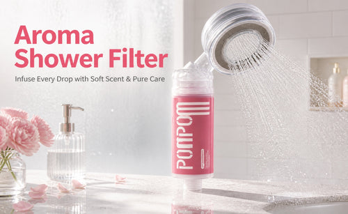 POMPOM shower head fragrance filter| vitaminC shower filter