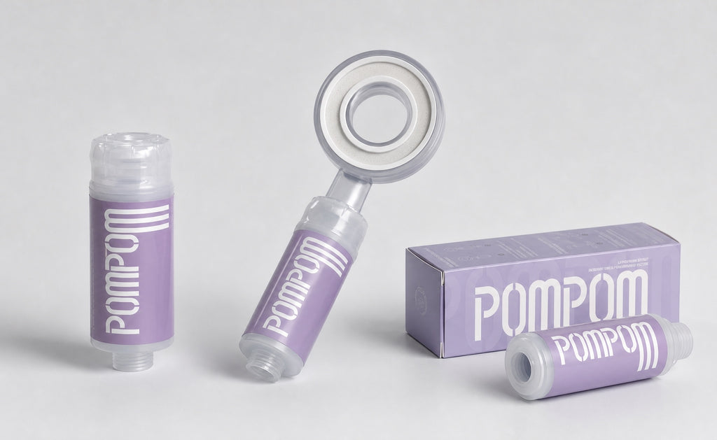 POMPOM shower head fragrance filter| vitaminC shower filter