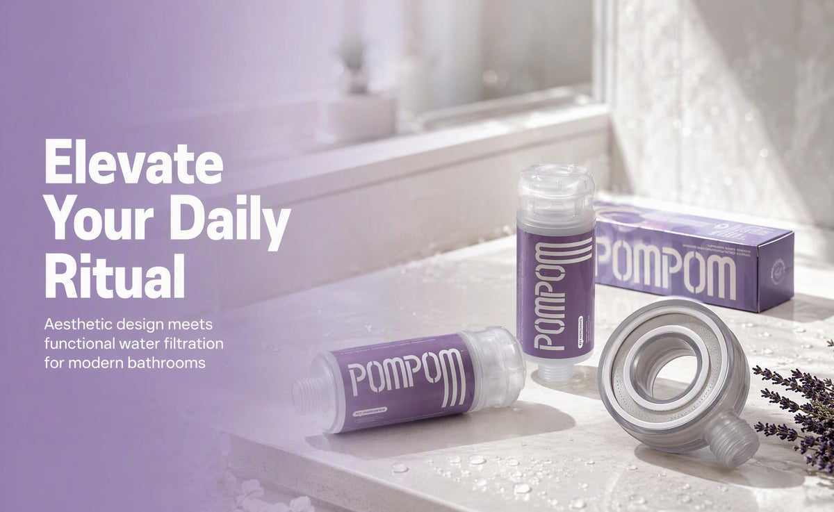 POMPOM shower head fragrance filter| vitaminC shower filter