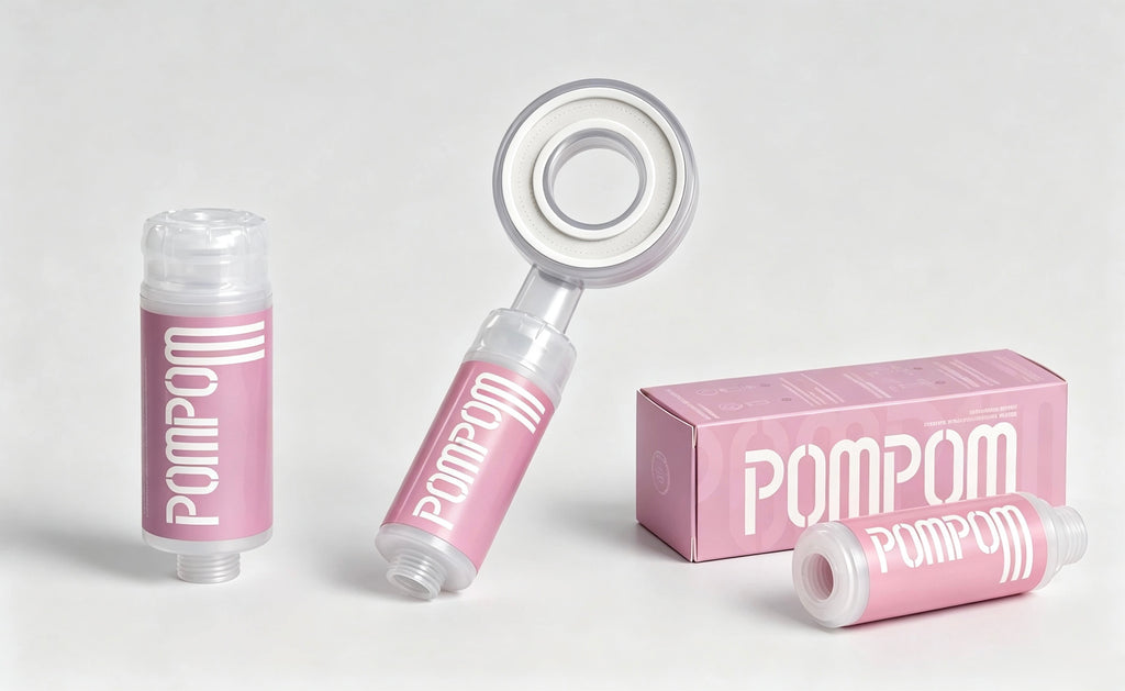 POMPOM shower head fragrance filter| vitaminC shower filter
